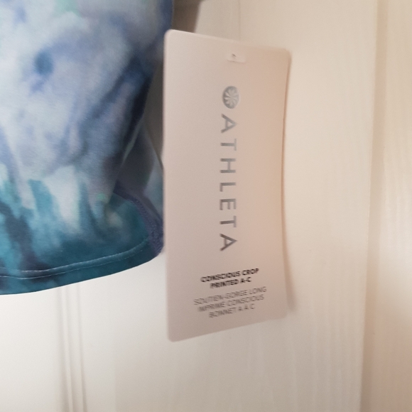 Athleta Tie Dye Crop Bra Top Medium - Picture 4 of 4